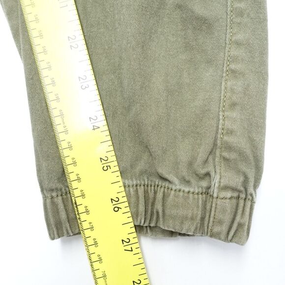 Nickel & Iron Jogger Pants Men Large Olive Green Drawstring Tapered Slash Pocket - Picture 2 of 8